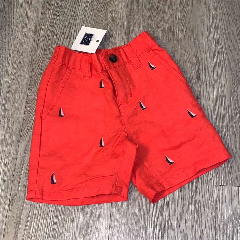Janie and Jack - baby boy linen shorts NWT